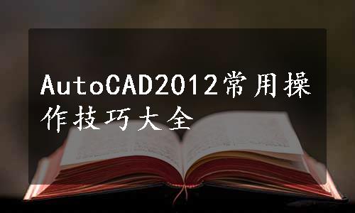 AutoCAD2012常用操作技巧大全