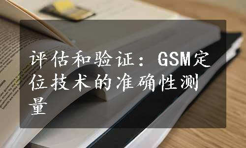 评估和验证：GSM定位技术的准确性测量