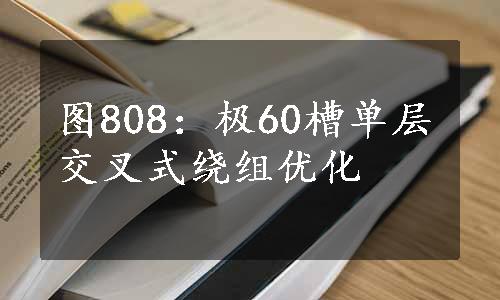 图808：极60槽单层交叉式绕组优化