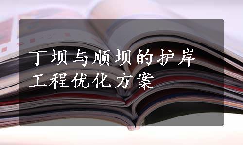 丁坝与顺坝的护岸工程优化方案