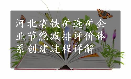 河北省铁矿选矿企业节能减排评价体系创建过程详解