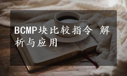 BCMP块比较指令 解析与应用