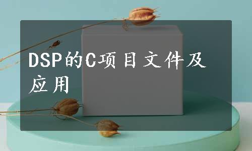 DSP的C项目文件及应用