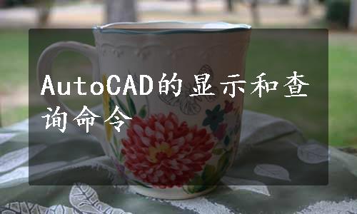 AutoCAD的显示和查询命令