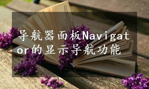 导航器面板Navigator的显示导航功能