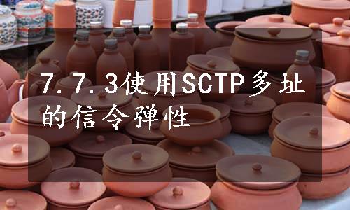 7.7.3使用SCTP多址的信令弹性