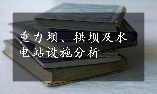 重力坝、拱坝及水电站设施分析