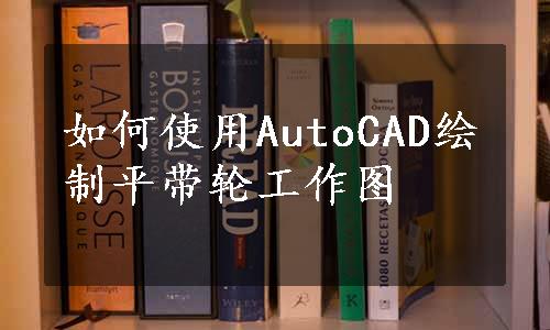 如何使用AutoCAD绘制平带轮工作图