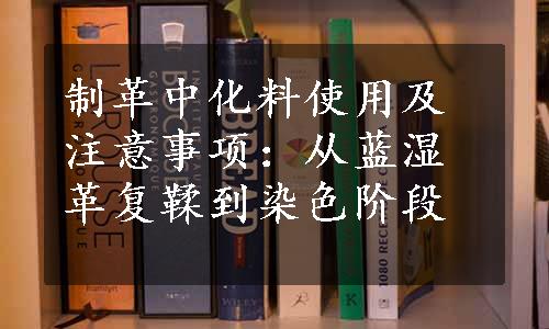 制革中化料使用及注意事项：从蓝湿革复鞣到染色阶段