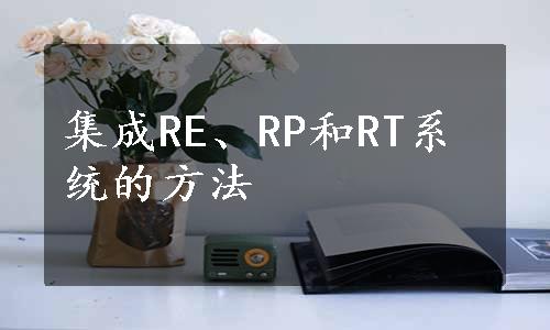 集成RE、RP和RT系统的方法