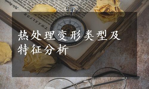 热处理变形类型及特征分析