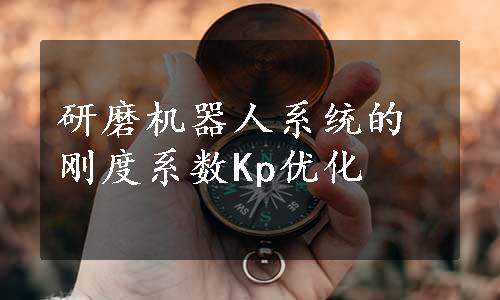 研磨机器人系统的刚度系数Kp优化