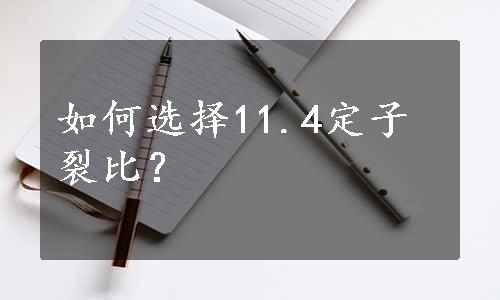 如何选择11.4定子裂比？