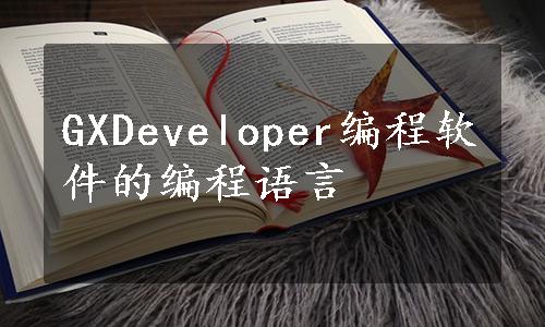 GXDeveloper编程软件的编程语言