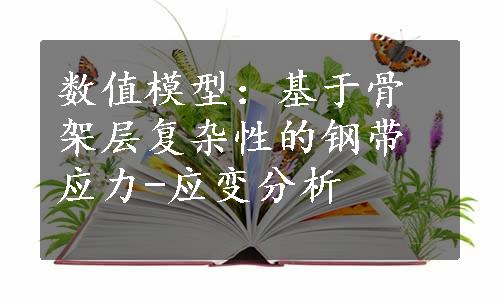 数值模型：基于骨架层复杂性的钢带应力-应变分析