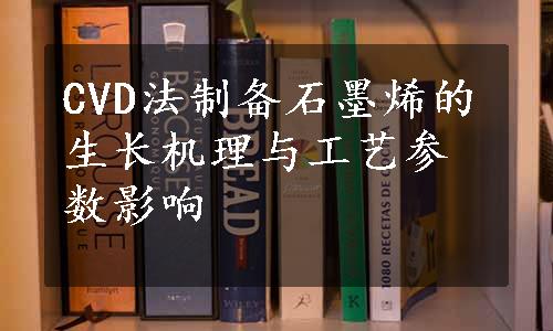 CVD法制备石墨烯的生长机理与工艺参数影响