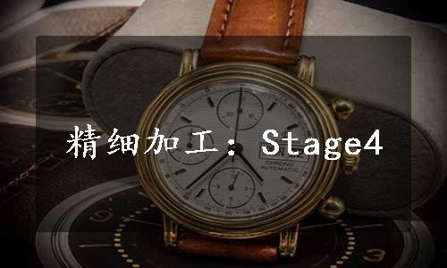 精细加工：Stage4