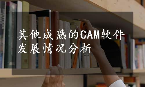 其他成熟的CAM软件发展情况分析