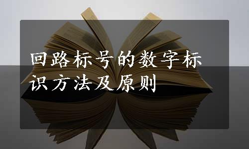 回路标号的数字标识方法及原则