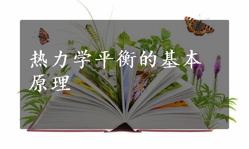 热力学平衡的基本原理