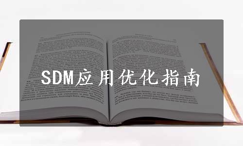 SDM应用优化指南