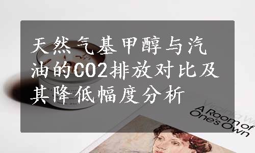 天然气基甲醇与汽油的CO2排放对比及其降低幅度分析