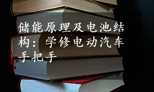 储能原理及电池结构：学修电动汽车手把手