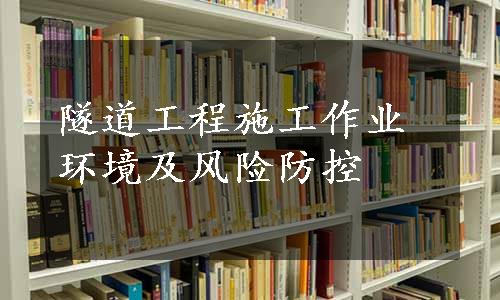 隧道工程施工作业环境及风险防控