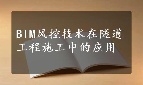 BIM风控技术在隧道工程施工中的应用