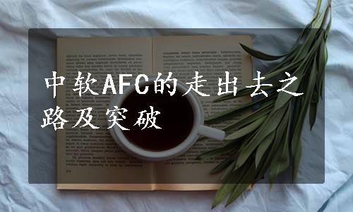 中软AFC的走出去之路及突破