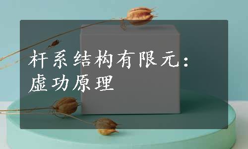 杆系结构有限元：虚功原理