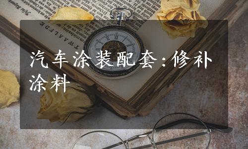 汽车涂装配套:修补涂料