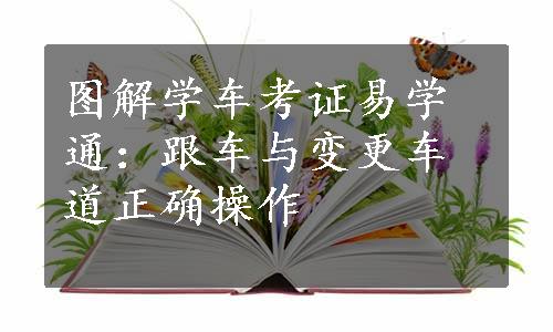 图解学车考证易学通：跟车与变更车道正确操作