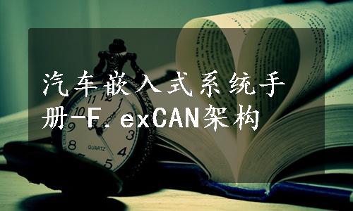 汽车嵌入式系统手册-F.exCAN架构