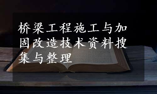 桥梁工程施工与加固改造技术资料搜集与整理