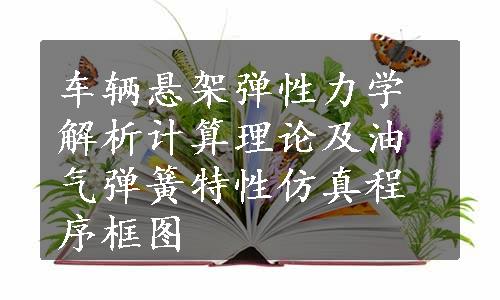 车辆悬架弹性力学解析计算理论及油气弹簧特性仿真程序框图