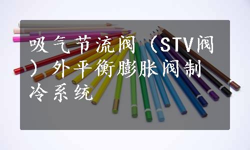 吸气节流阀（STV阀）外平衡膨胀阀制冷系统