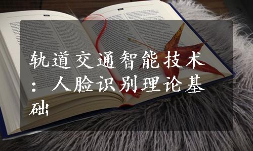 轨道交通智能技术：人脸识别理论基础