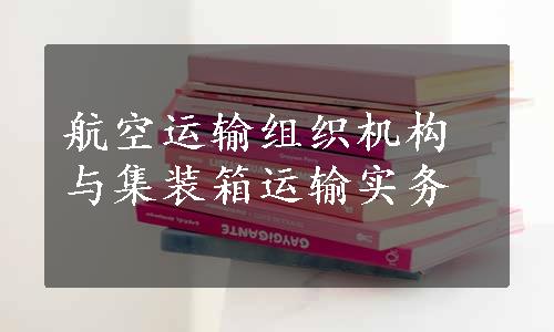 航空运输组织机构与集装箱运输实务