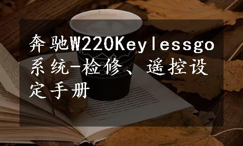 奔驰W220Keylessgo系统-检修、遥控设定手册