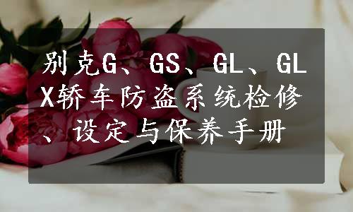 别克G、GS、GL、GLX轿车防盗系统检修、设定与保养手册