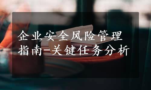 企业安全风险管理指南-关键任务分析