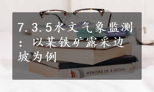 7.3.5水文气象监测：以某铁矿露采边坡为例