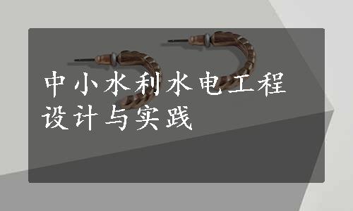 中小水利水电工程设计与实践