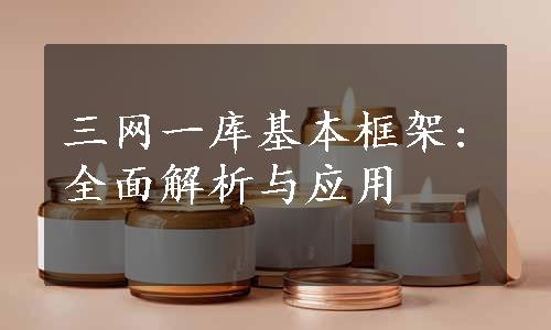 三网一库基本框架:全面解析与应用