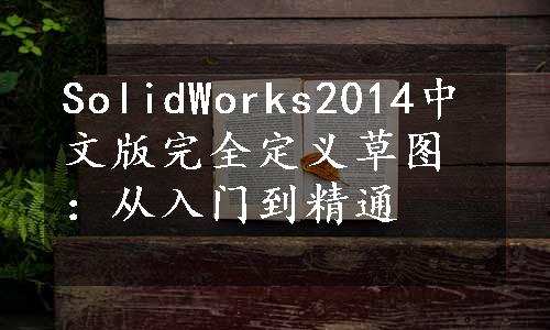 SolidWorks2014中文版完全定义草图：从入门到精通