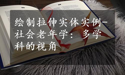 绘制拉伸实体实例-社会老年学: 多学科的视角