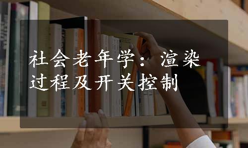 社会老年学：渲染过程及开关控制