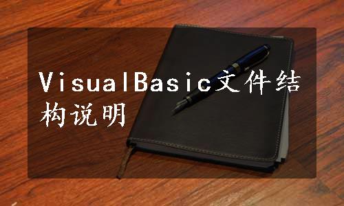 VisualBasic文件结构说明