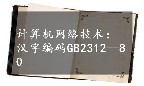 计算机网络技术：汉字编码GB2312—80